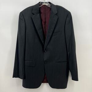 Vintage Wool Cashmere Italian Pinstripe Blazer Vitale Berberis Canonico Revenge